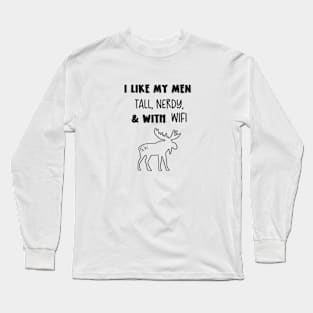 I like My Men Shirt (Black) Long Sleeve T-Shirt